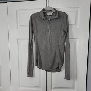 Magellan Outdoors Gray Quarter-Zip Pullover